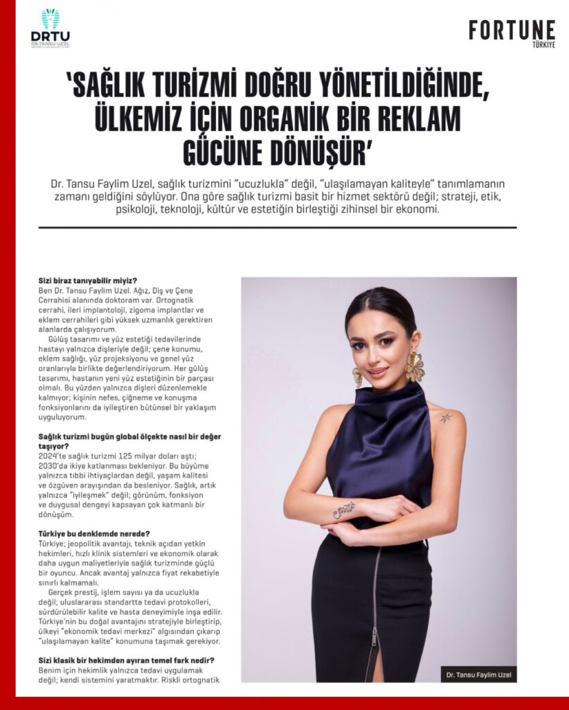 Fortune Türkiye ekim ve kasım sayısı @fortuneturkey @fortunemag @drtudentalclinic.eng 👩🏻 ⚕️